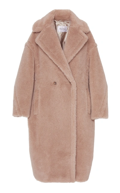 Shop Max Mara Tedgirl Oversized Alpaca And Wool-blend Coat In Neutral