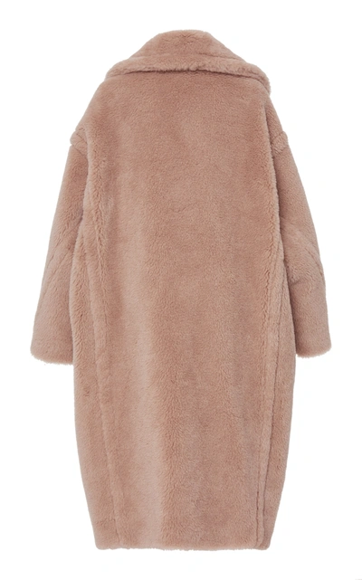 Shop Max Mara Tedgirl Oversized Alpaca And Wool-blend Coat In Neutral