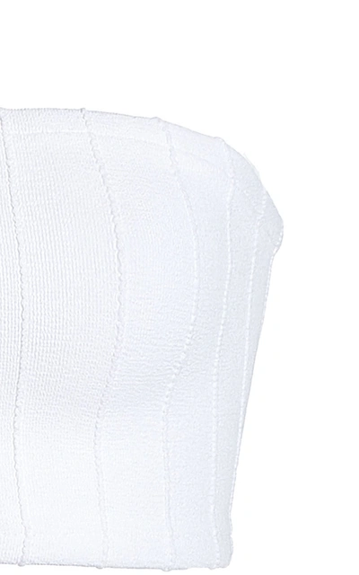 Shop Hunza G Nancy Nile One-shoulder Bikini In White