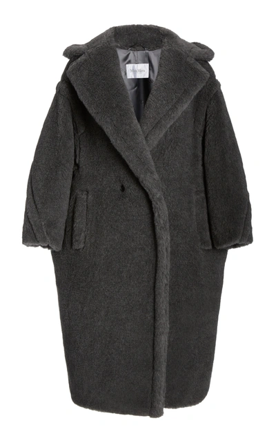 Shop Max Mara Women's Oversized Wool-alpca Blend Teddy Coat In Grey