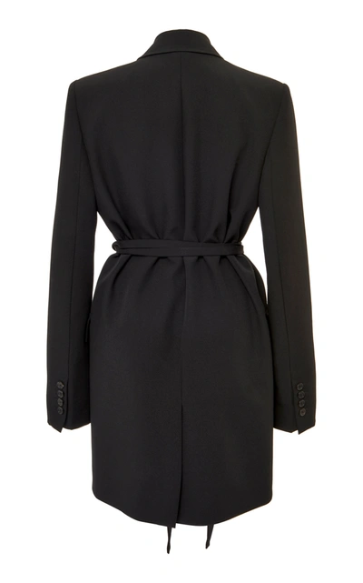 Shop Valentino Women's Belted Wool Blazer In Black