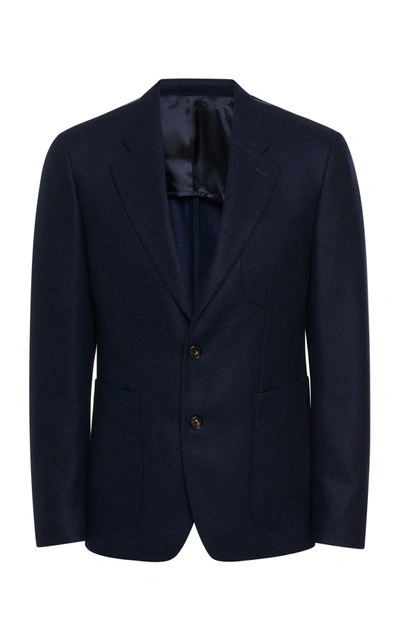 Shop Salle Privée Havre Half-lined Blazer In Navy