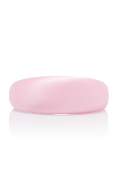 Shop Prada Silk-satin Headband In Pink