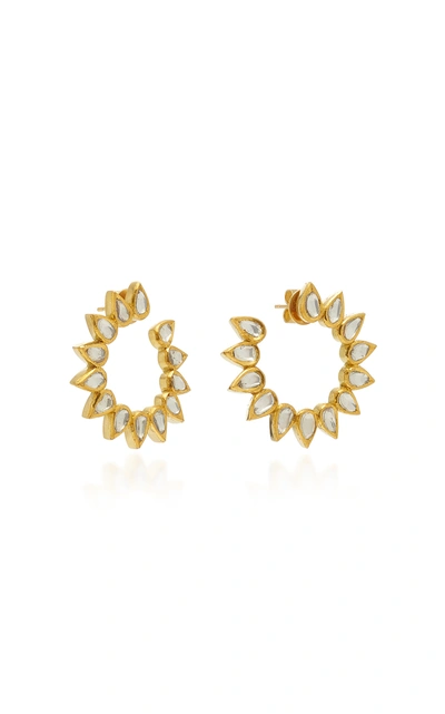 Shop Amrapali Women's Kundan 18k Gold And Diamond Earrings