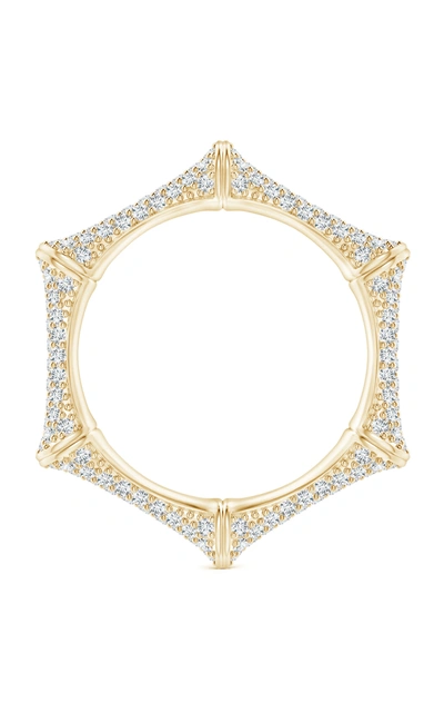 Shop Natori Women's Indochine 14k Gold And Diamond Pave Ring