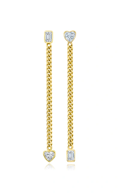 Shop Mindi Mond Women's Fancy Cut Diamond 18k Yellow Gold Drop Earrings