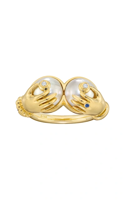 Shop Sauer Venus 18k Yellow Gold Multi-stone Ring