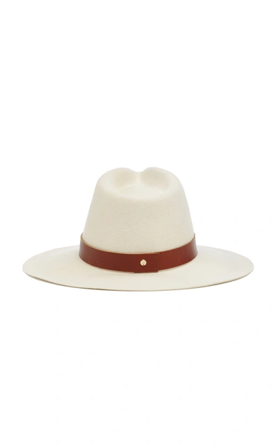 Shop Janessa Leone Women's Sable Wool Fedora In White