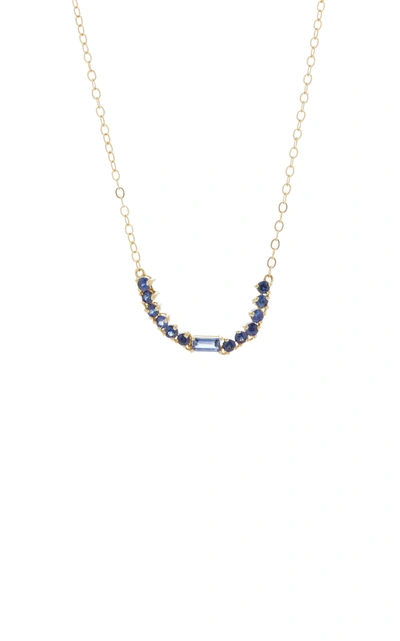 Shop Ila Noemi 14k Gold Blue Sapphire Necklace