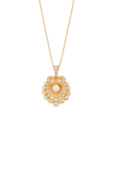 Shop Anita Ko Oyster 18k Gold; Diamond And Pearl Necklace