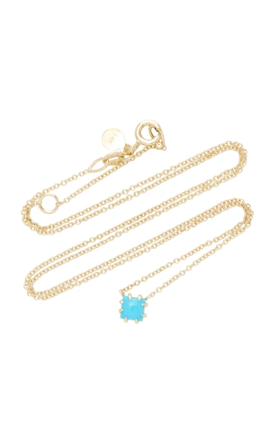 Shop Ila Women's Javina 14k Gold Turquoise Necklace In Blue