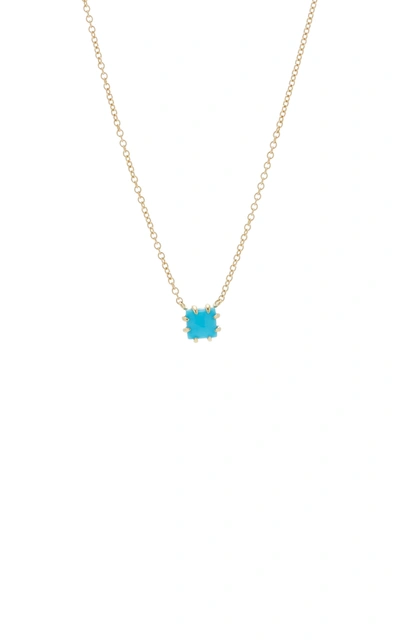 Shop Ila Women's Javina 14k Gold Turquoise Necklace In Blue