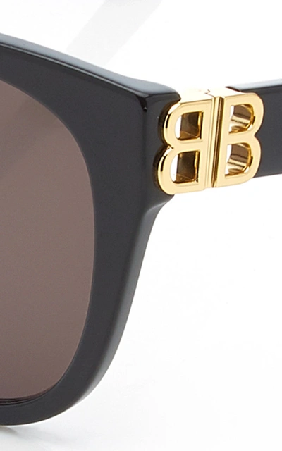 Shop Balenciaga Women's Dynasty Cat-eye Acetate Sunglasses In Black