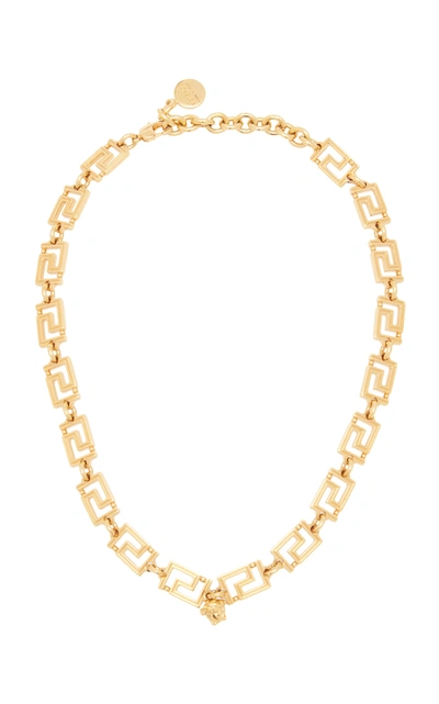 Shop Versace Women's Grecamania Gold-plated Necklace