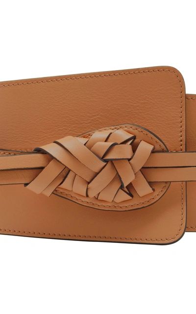 Shop Ulla Johnson Women's Paola Leather Waist Belt In Brown