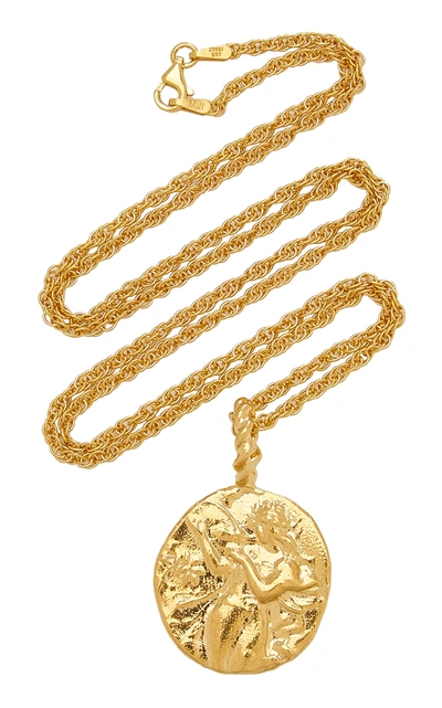 Shop Pamela Card Women's Last Lyre 24k Gold-plated Necklace