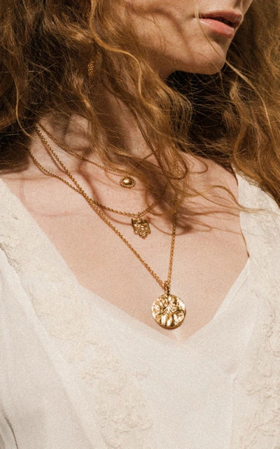 Shop Pamela Card Women's Last Lyre 24k Gold-plated Necklace