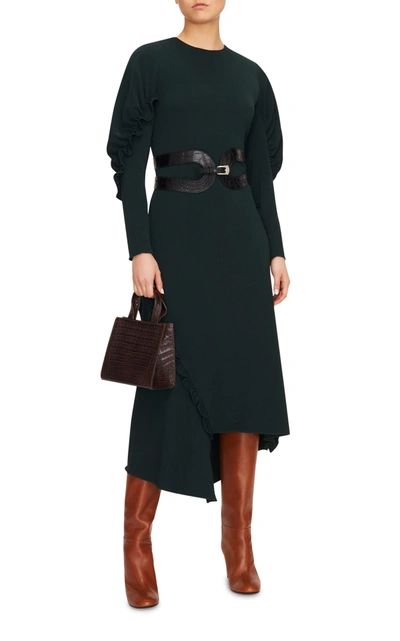 Shop Maison Vaincourt Women's Exclusive Crocodile Waist Belt In Brown,black