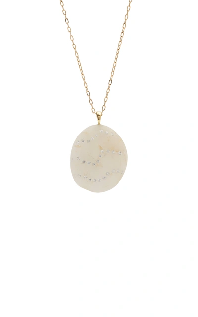 Shop Cvc Stones Women's Rococo 18k Gold; Diamond And Stone Necklace In White