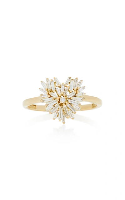 Suzanne Kalan 18k Yellow-gold Heart Ring In Gold