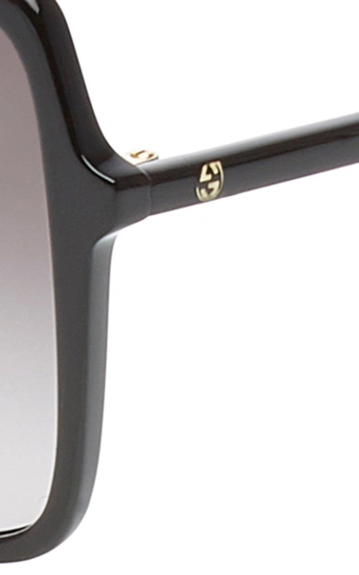 Shop Gucci Ultralight Acetate Square-frame Sunglasses In Black