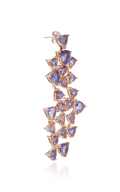 Shop Karma El Khalil Women's Iolite Puzzle Earrings In Purple