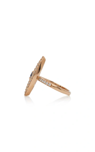 Anita Ko 18k Gold; Diamond And Sapphire Ring In Gold