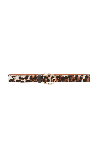 Shop Maison Boinet Leopard Print Leather Belt In Animal