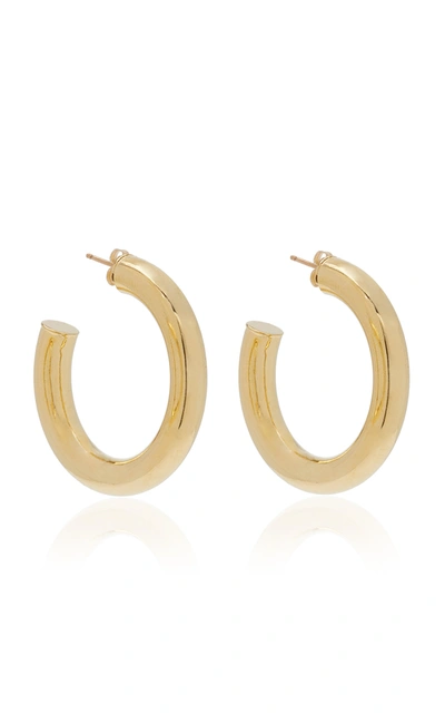 Shop Young Frankk Women's Dylan Gold-plated Hoop Earrings