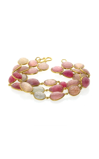 Shop Bahina Women's Sapphire 18k Yellow Gold Bracelet In Multi