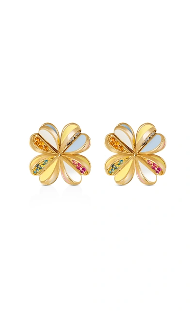 Shop Aisha Baker Lucky You Earrings In Multi