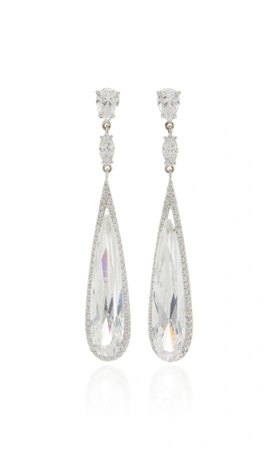 Shop Anabela Chan Women's Shard 18k White Gold Vermeil Diamond Earrings