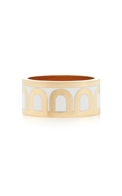 Shop Davidor Women's L'arc 18k Yellow-gold Gold Ring In White