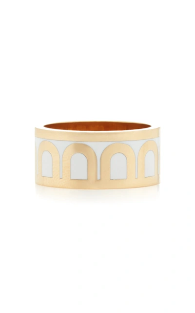 Shop Davidor Women's L'arc 18k Yellow-gold Gold Ring In White