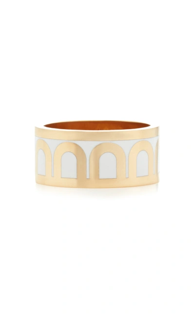 Shop Davidor Women's L'arc 18k Yellow-gold Gold Ring In White