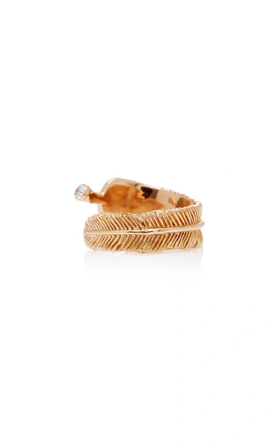 Shop Daniela Villegas Wing 18k Rose Gold Diamond Ring