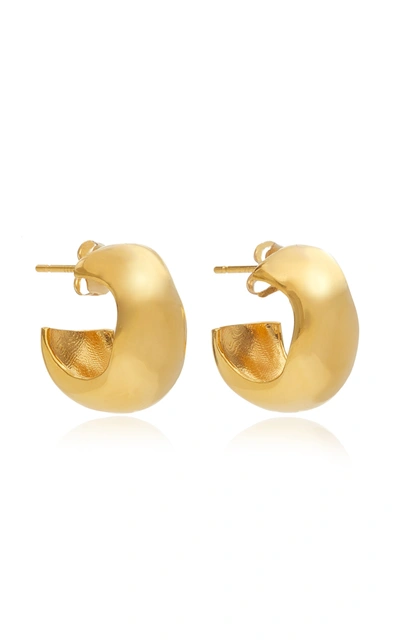Shop Agmes Celia Small Gold Vermeil Hoop Earrings
