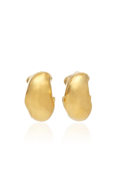 Shop Agmes Celia Small Gold Vermeil Hoop Earrings