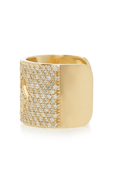 Shop Sheryl Lowe Women's 14k Gold And Diamond Ring