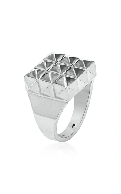 Shop Aisha Baker Women's Portas 18k White Gold Ring In Metallic