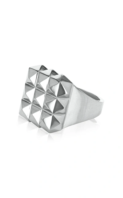 Shop Aisha Baker Women's Portas 18k White Gold Ring In Metallic