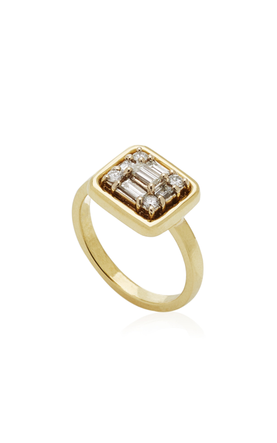 Shop Mindi Mond 18k Yellow Gold And Diamond Ring