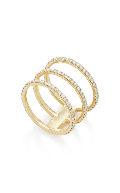 Shop Ashley Mccormick Women's 18k Gold And Diamond Ring