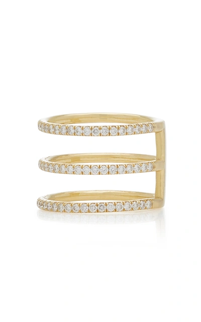 Shop Ashley Mccormick Women's 18k Gold And Diamond Ring