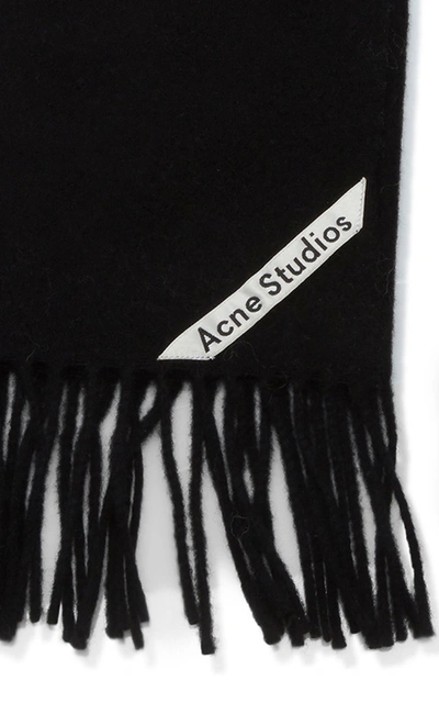 Shop Acne Studios Canada New Wool Scarf In Black