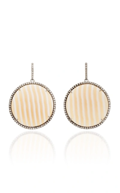 Shop Kimberly Mcdonald One-of-a-kind Striped Chalcedony Discs In Neutral