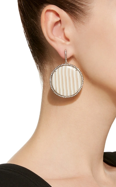 Kimberly Mcdonald One-of-a-kind Striped Chalcedony Discs In Neutral