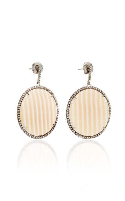 Shop Kimberly Mcdonald One-of-a-kind Striped Chalcedony Discs In Neutral