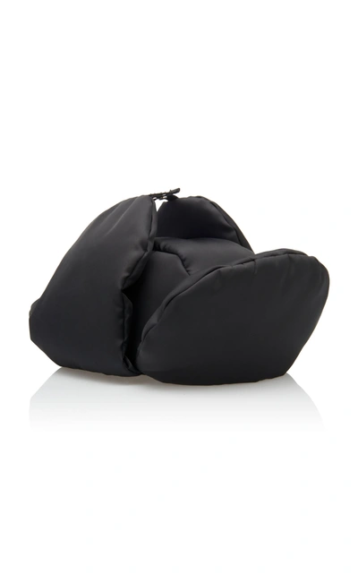Shop Prada Shell Down Trapper Hat In Black