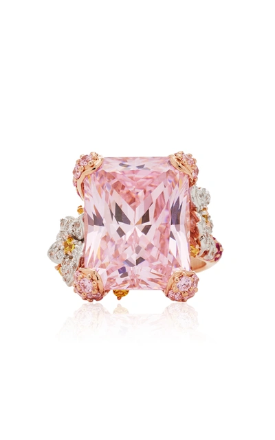 Shop Anabela Chan Pale Rose Cinderella Ring In Pink